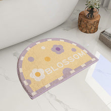 Load image into Gallery viewer, Half Circle Bathroom Rug
