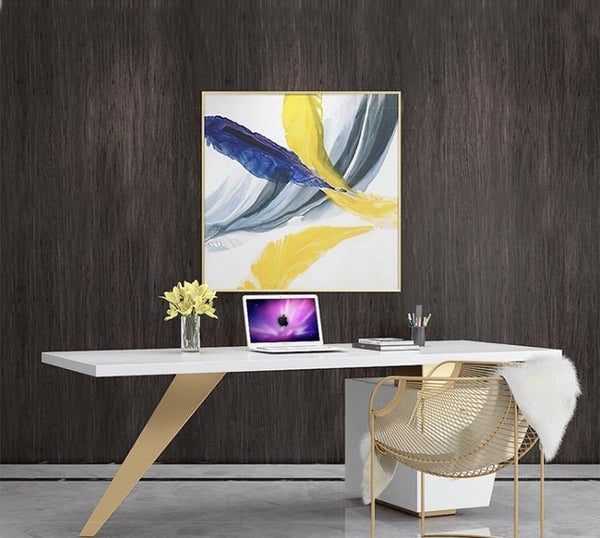 Golden White Office Desk - Inreno