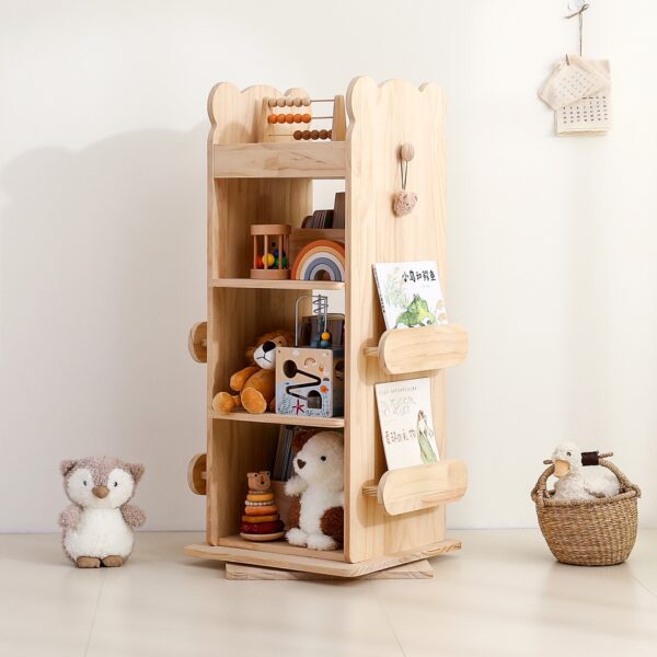Bear Rotating Bookcase