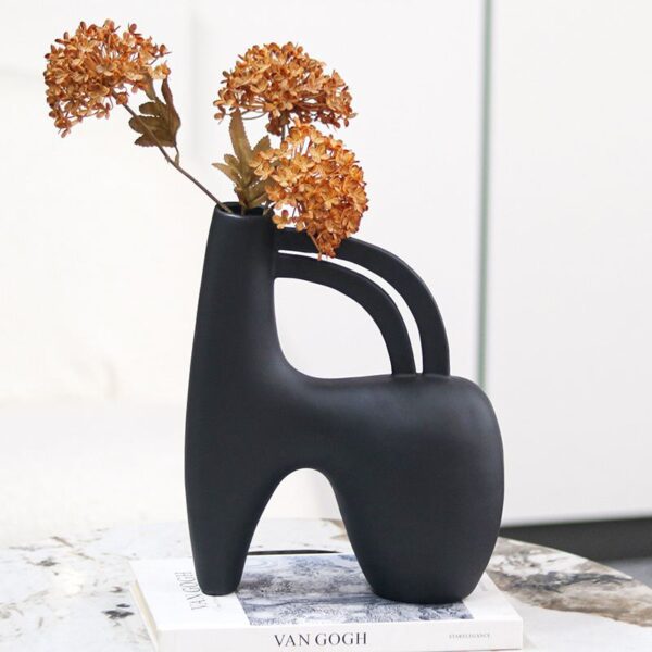 Black Handle Vase