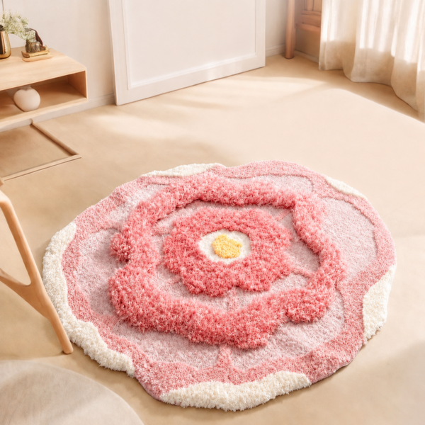 Bloom Shag Flower Rug