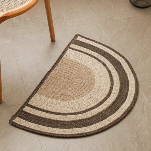 Brown Arc Entry Rug
