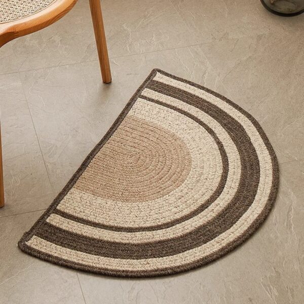 Brown Arc Entry Rug