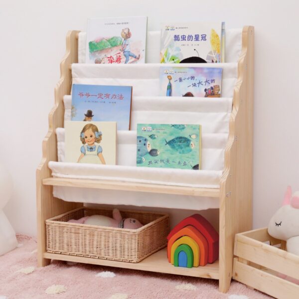 Canvas Front Book Rack