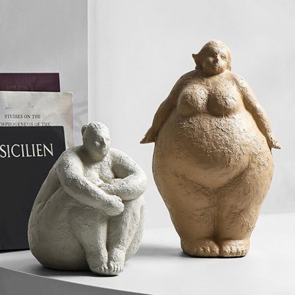 Curved Woman Figurines