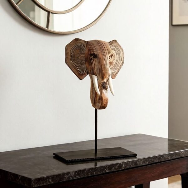 Elephant Head Sculpture