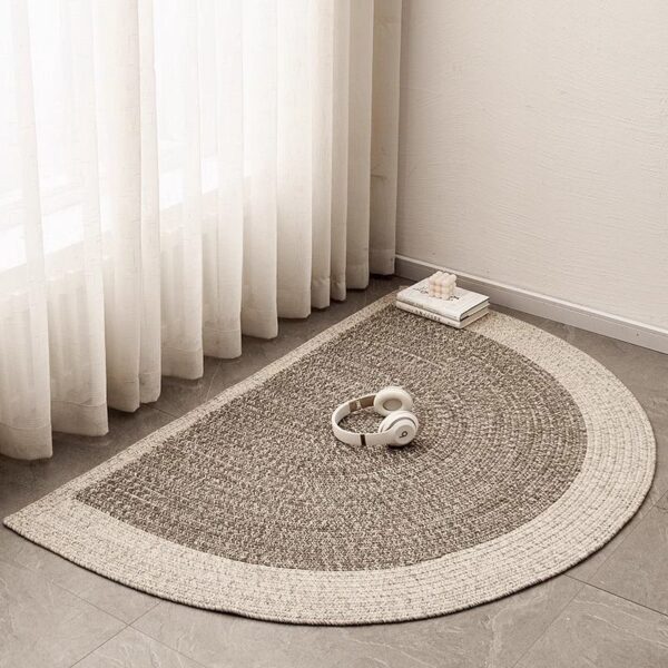 Grey Half Moon Rug