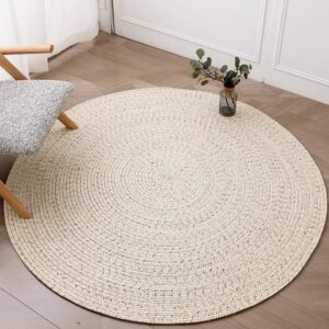 Ivory Braided Round Rug