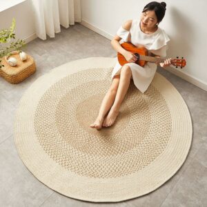 Ivory Gradient Round Rug