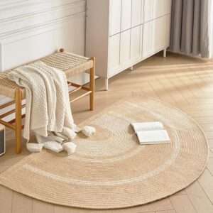 Natural Half Moon Rug