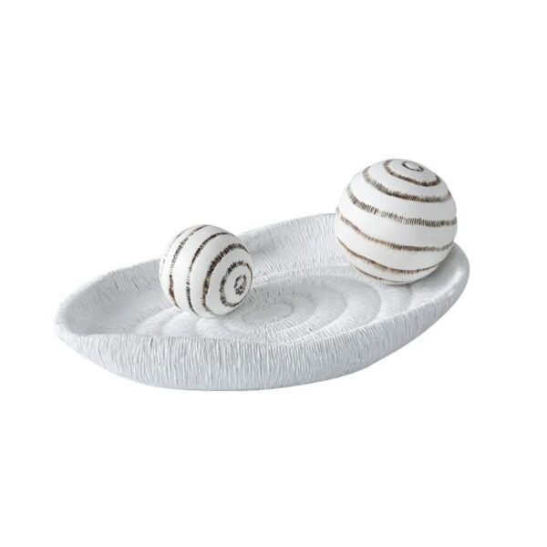Ripple Oval Decor Tray