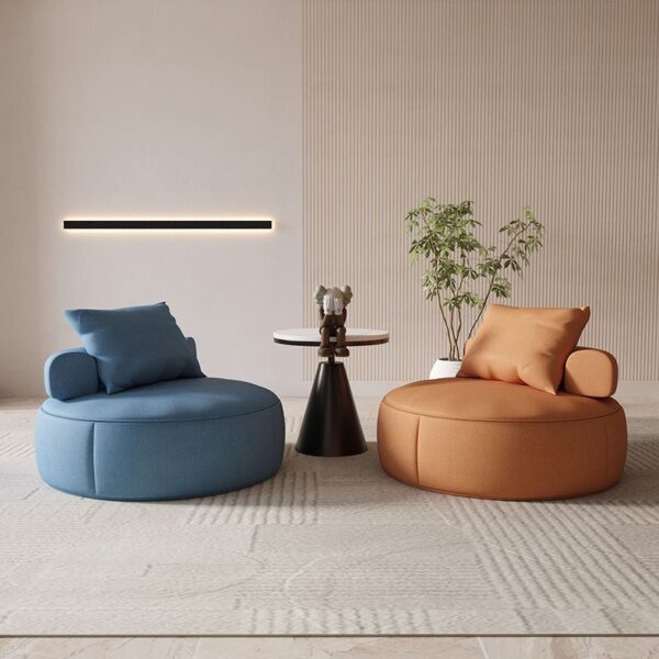 Round Cushion Lounge Chair
