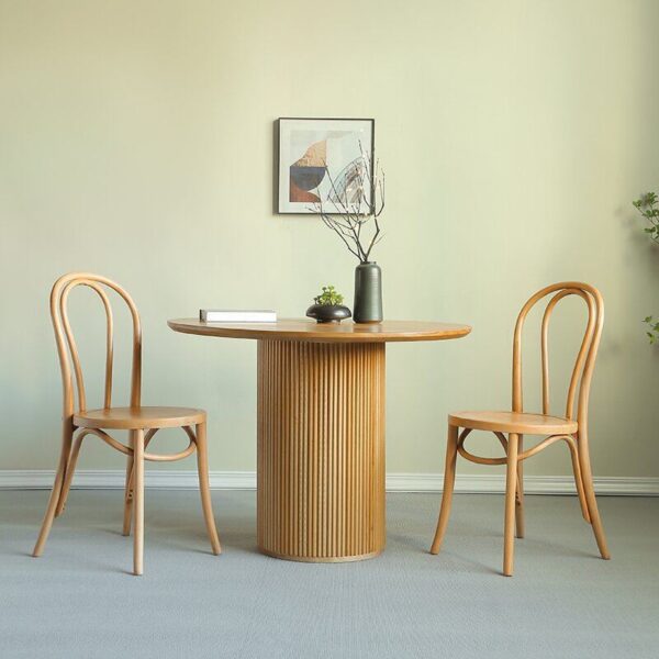 Round Wood Dining Table