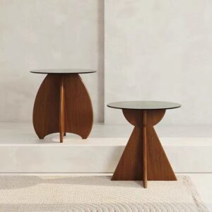 Sculptural Glass Side Table