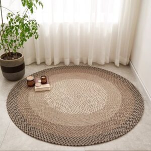 Taupe Ombre Round Rug