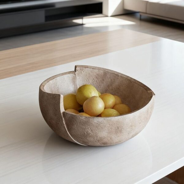 Aged Round Fruit Bowl