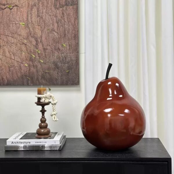 Glossy Pear Sculpture
