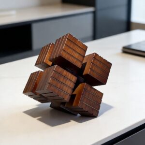 Dimensional Cube Sculpture