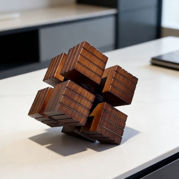 Dimensional Cube Sculpture