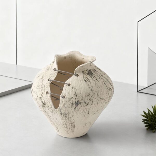 Sculpted Ceramic Vase