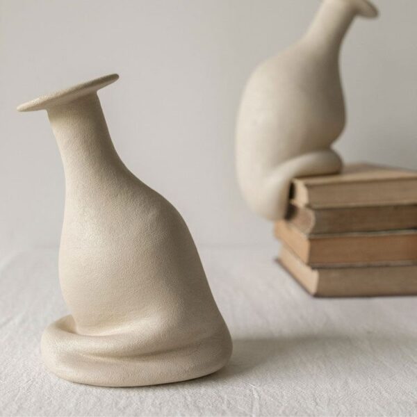 Sculptural Tilt Vase