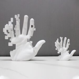 White Hand Sculpture